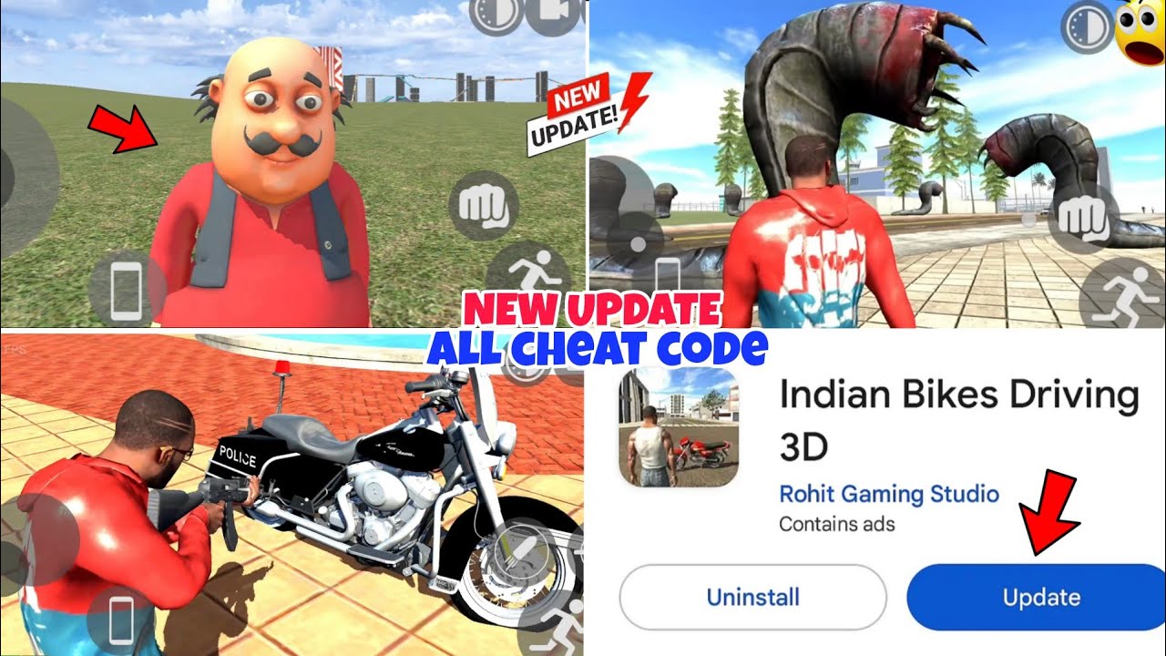 NEW UPDATE 2026 ALL CHEAT CODE?? 😱|| INDIAN BIKE DRIVING 3D NEW UPDATE 2026