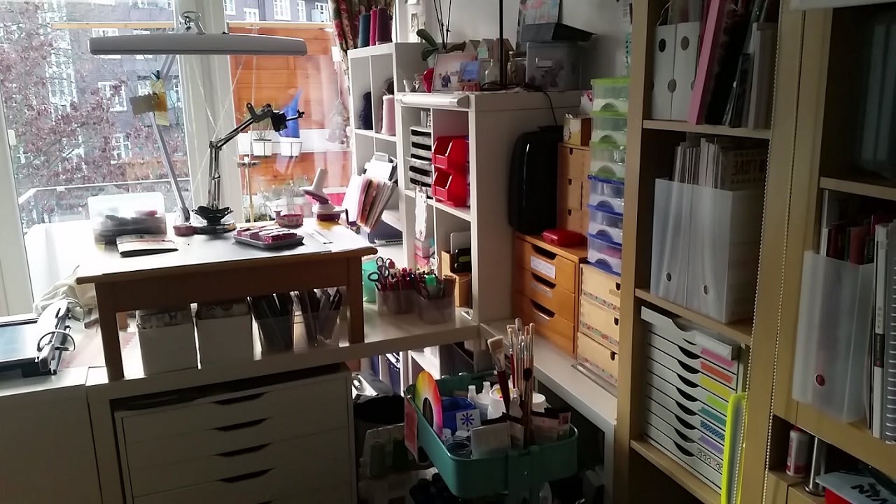 Mein Bastelbereich  // Craftroom Tour // deutsch // Beleuchtung