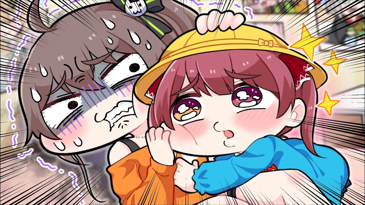 【手描き】夏色まつりであっても、ロリマリンはキツすぎた件について【こまいぬ/切り抜き/ホロライブ】