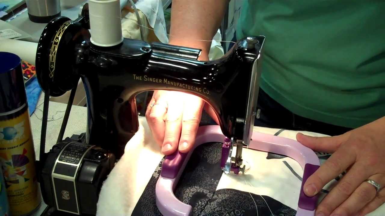 Free motion quilting on your Singer Featherweight machine