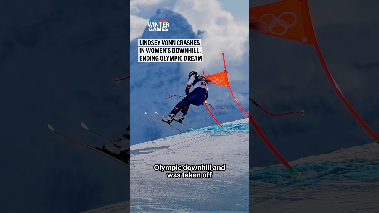 Lindsey Vonn crashes in women&rsquo;s downhill, ending Olympic dream