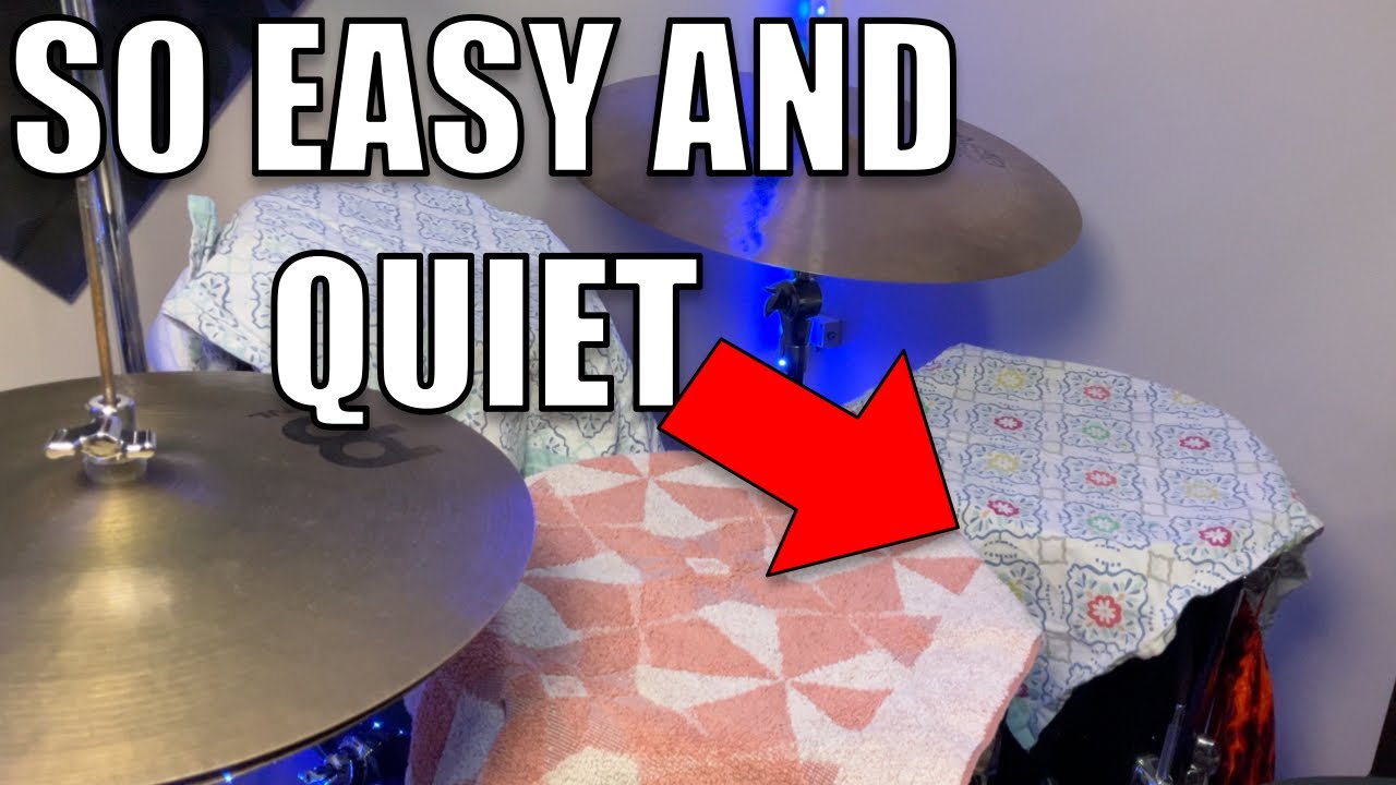 5 Ways to make YOUR DRUM KIT QUIETER
