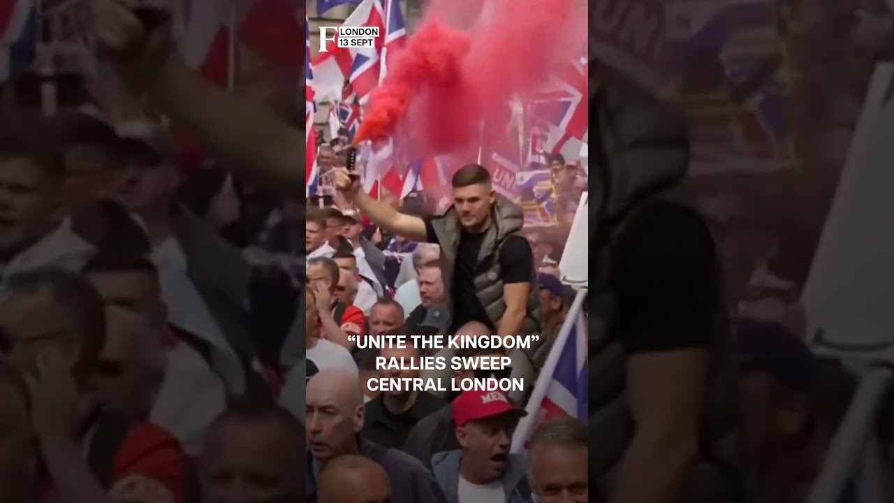 UK Anti-Immigration Protests: Over 100,000 March in London, Clashes Erupt | N18G