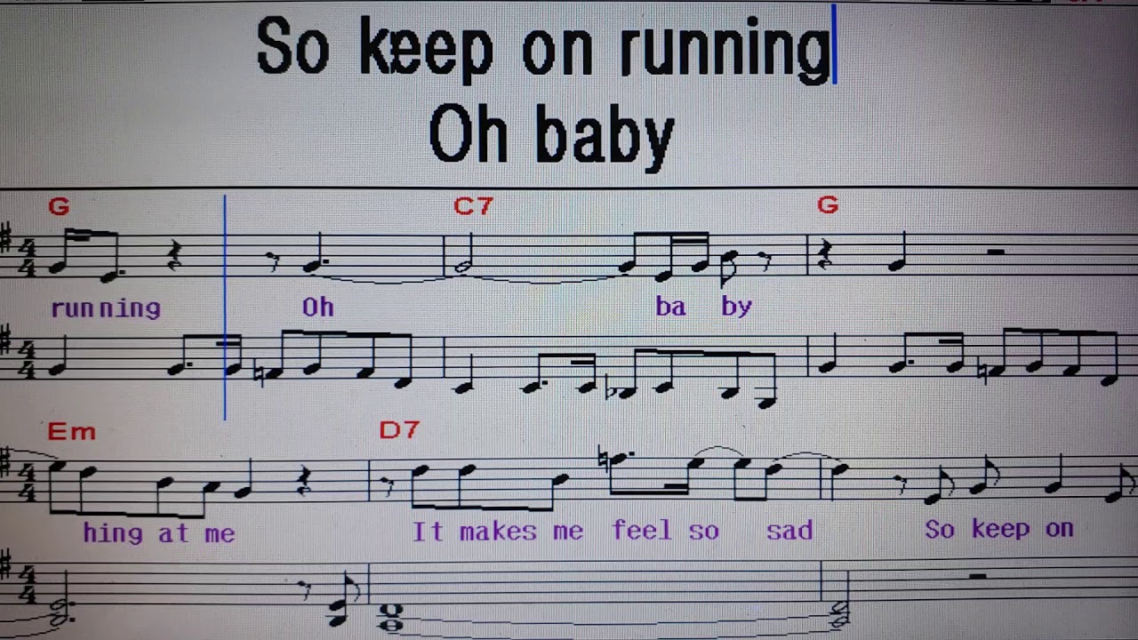 Keep on running (상세한연습. 가사해석)/ Tom Jones 