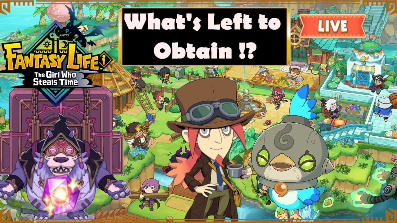 Fantasy Life I : Lets Get These last Items !!! #endgame #chill