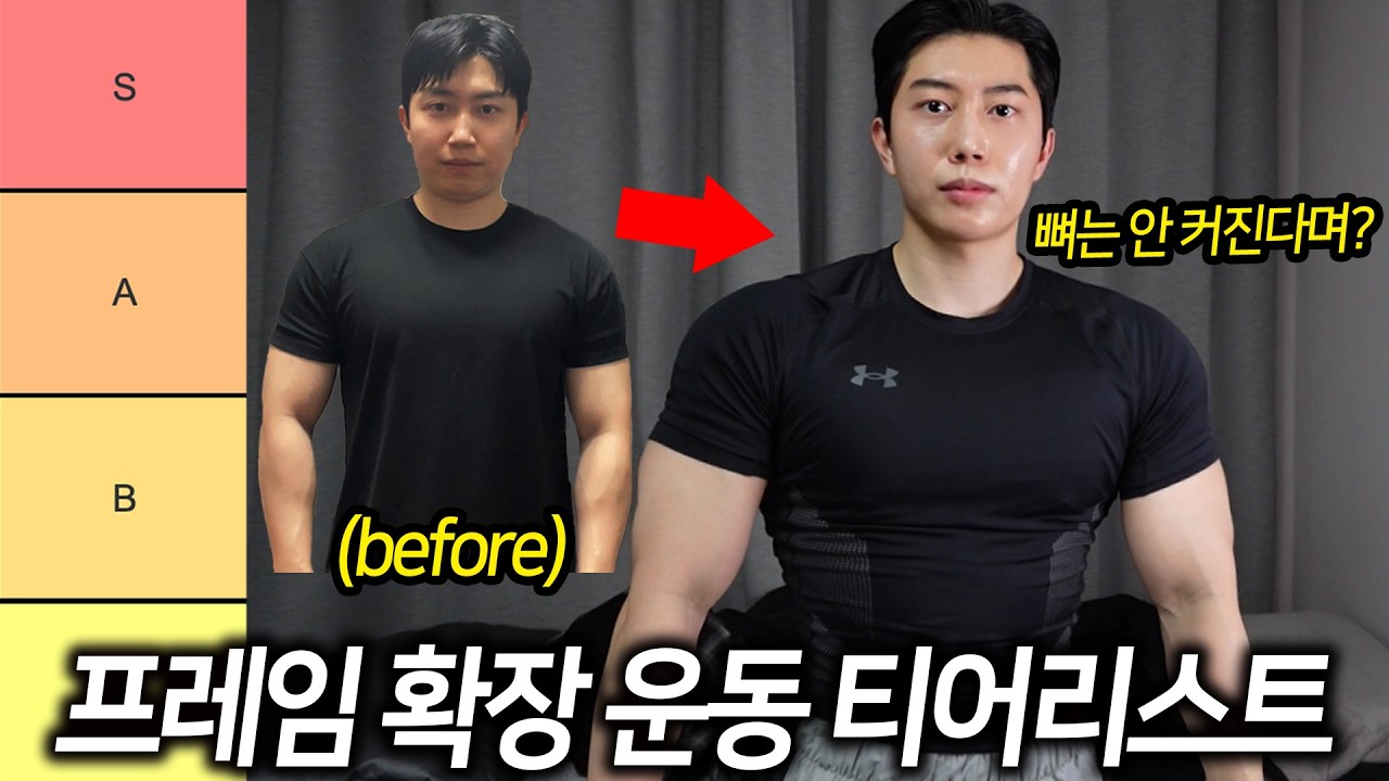 뼈는 안 커져도 어깨를 넓혀준 나의 프레임 운동 티어리스트(2026)