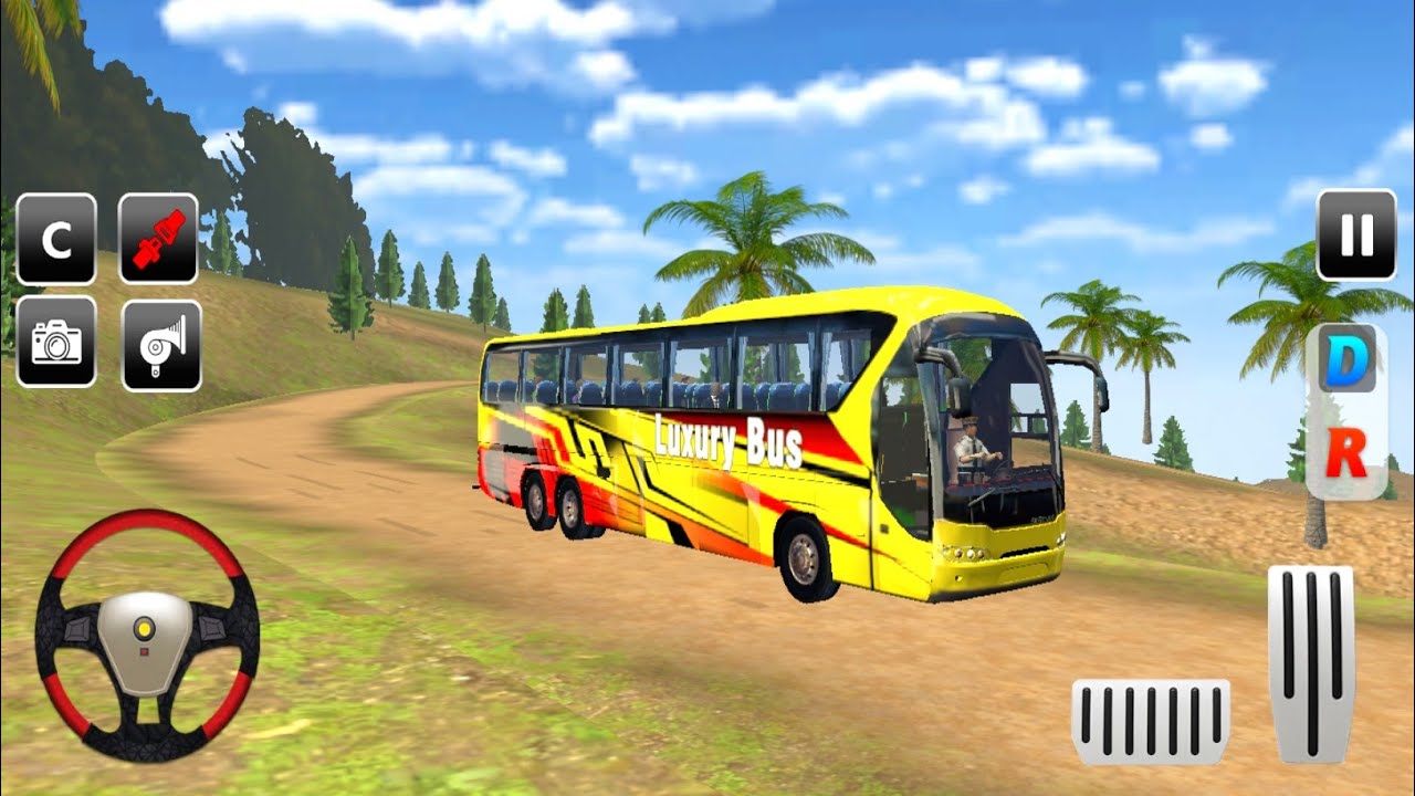 US Coach Bus Simulator Game - Driving Coach Simulator 3d Gameplay - New Bus Driving Game for Android