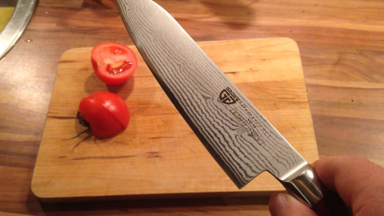 Ersteindruck - Meinung Gräwe Damaszener Messer Santoku