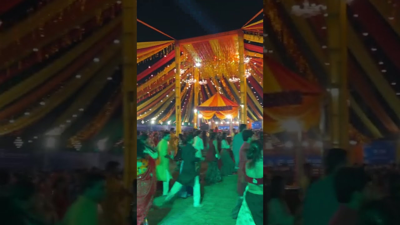 Dandiya night in Delhi | Gujrat vihar 🥳 #navratri #dandiya #matarani #shorts #viral #garba