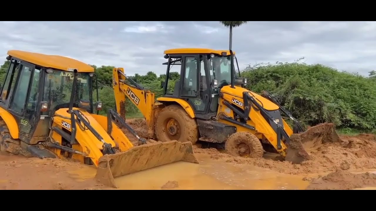 दोनों JCB फस गई फिर हुआ ऐसा......#viral #viralvideo #jcb #xcavator #farming #video 