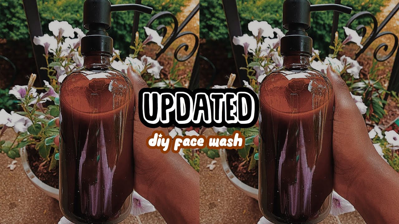 UPDATED DIY ALL NATURAL, ORGANIC FACE WASH ft. AFRICAN BLACK SOAP | FOR ACNE SCARS