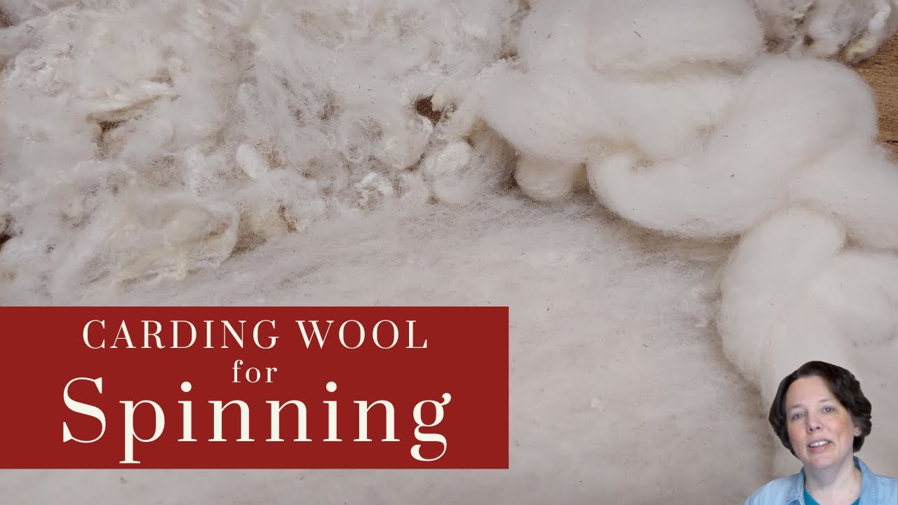 Carding Wool for Spinning with Hand Carders & Drum Carder