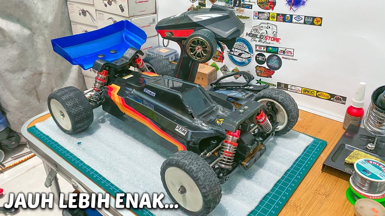 WLToys 104001 Upgrade Brushless & Test | RC Buggy 1/10 Scale Indonesia Balikpapan