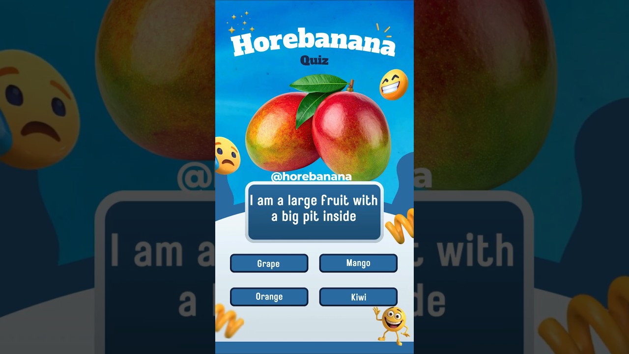 Big fruit with a big pit! 🥭 What am I? 👇 