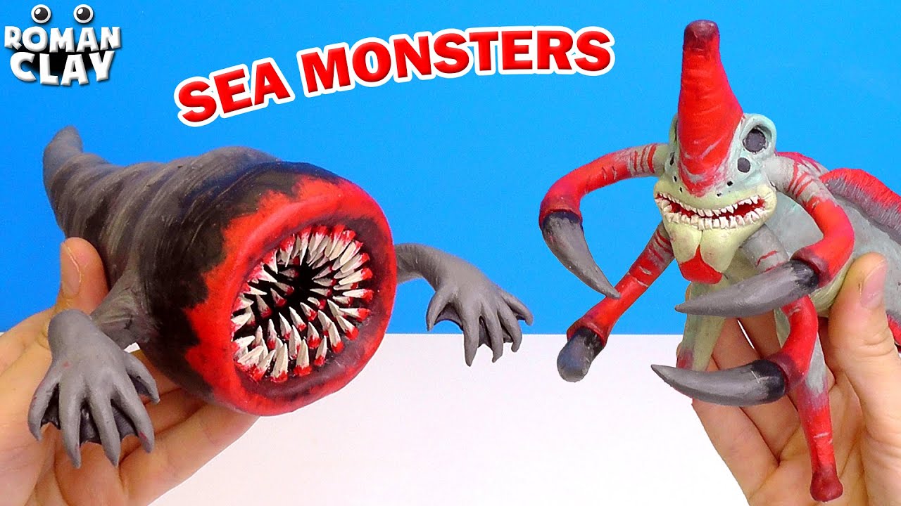 Making Sea Eater vs Reaper Leviathan 🌊 Sea Monsters with Clay