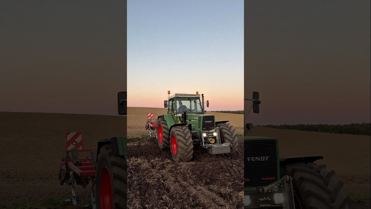 🚜🌾 Fendt Favorit 614 LSA Plowing the Field (Orig. Sound) #fendt #favorit #tractor #plowing #farming