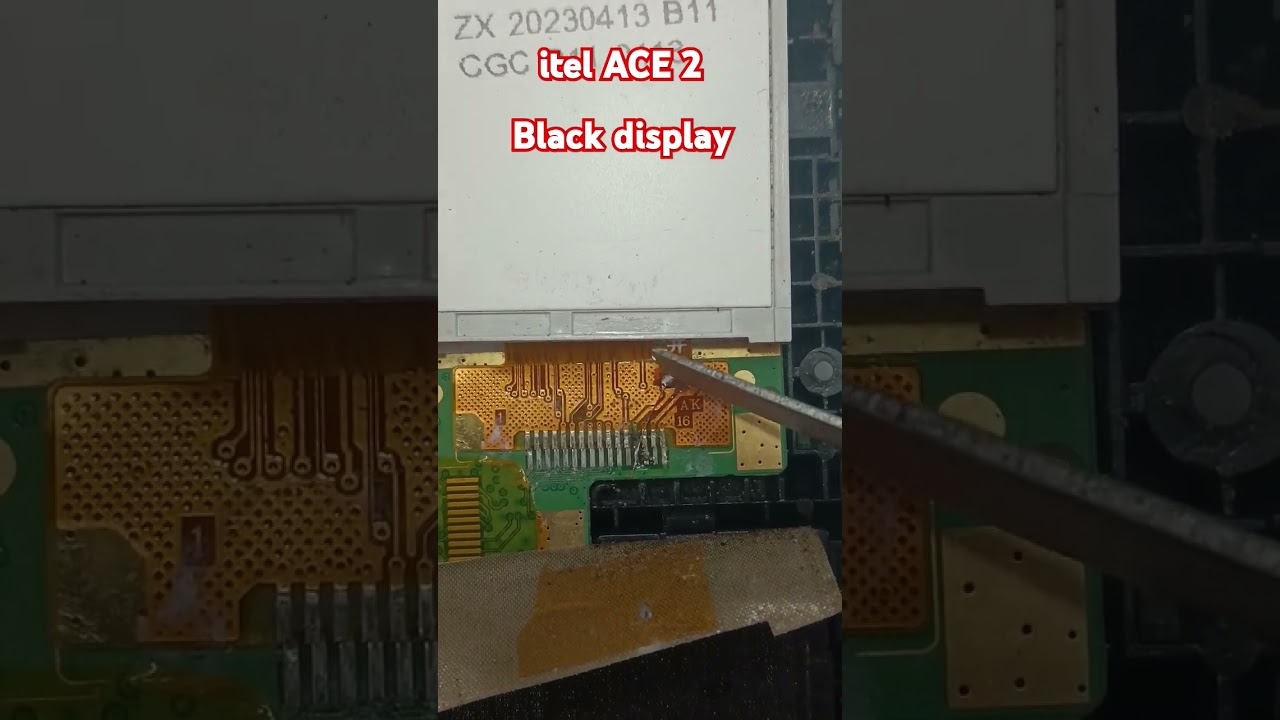 Itel Ace 2, Ace 3 Black Display, white Display Problem Solution