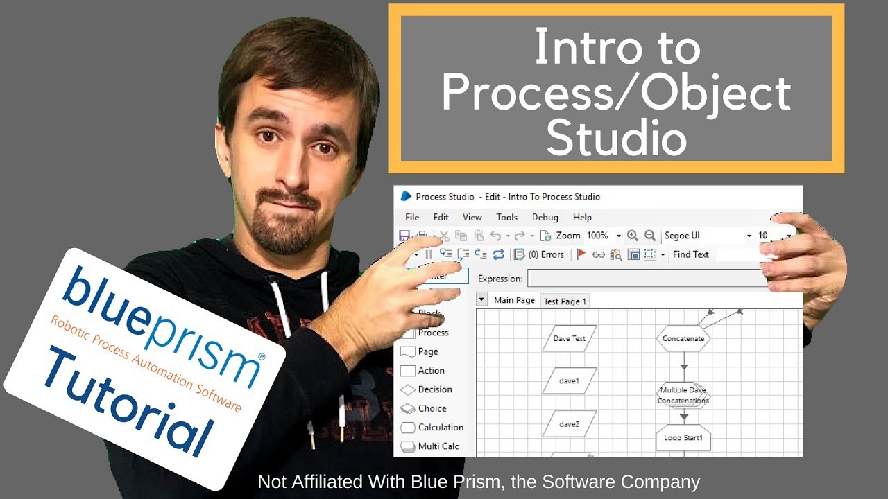 Blue Prism | Tutorial | Intro to Process Studio and Object Studio