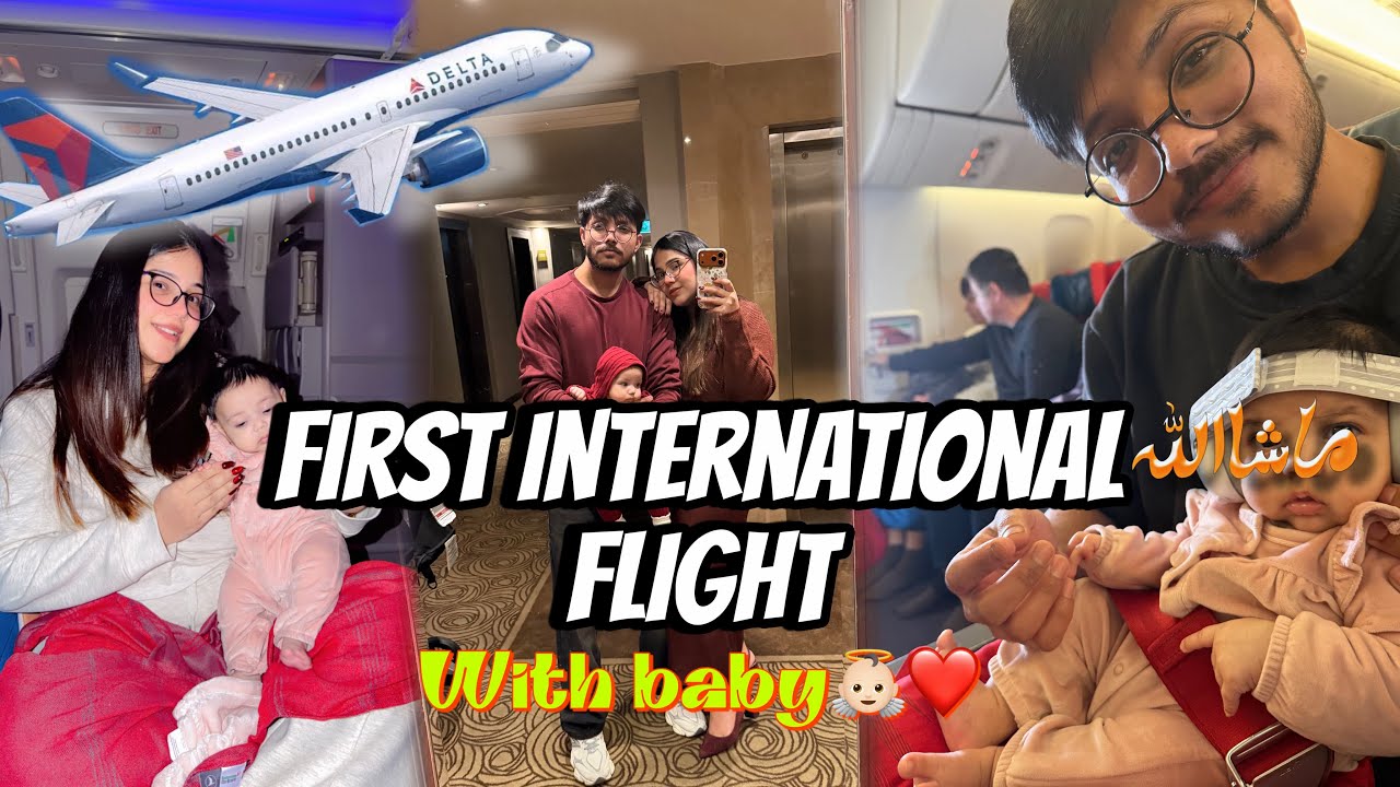 FINALLY ! Dream Flight with our NewBorn 👼🏻❤️ | SAY MASHALLAH | International Trip ✈️