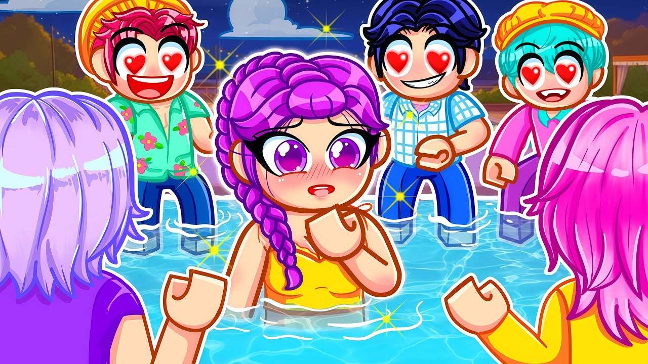 FIVE HANDSOME SAJA BOYS FELL IN LOVE WITH RUMI in Roblox! 😳💘 | Kpop Demon Hunters