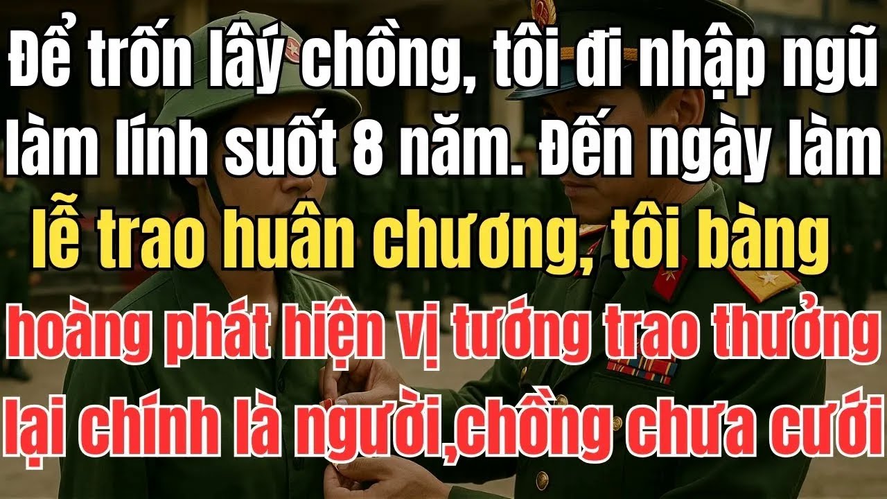 Để trốn hôn, tôi đi nhập ngũ, làm lính suốt 8 năm. Đến ngày trao huân chương, tôi bàng hoàng phát