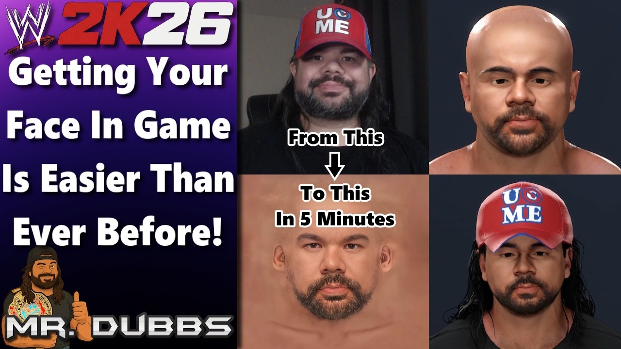 WWE2K26 | Урок по текстурированию лица. Добавьте своё лицо в игру за 5 минут!