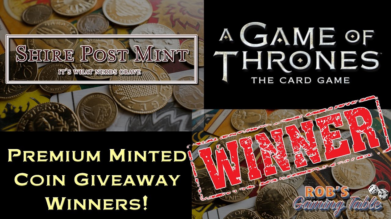 Game of Thrones Shire Post Mint Giveaway Winners!