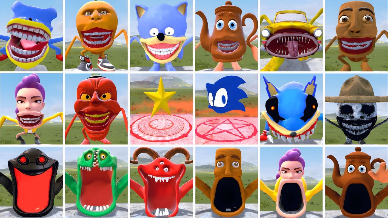 WHO IS THE STRONGEST FROM ALL ITALIAN AI BRAINROT MEMES TAPES VS SEA EATER FAMILY in Garry's Mod