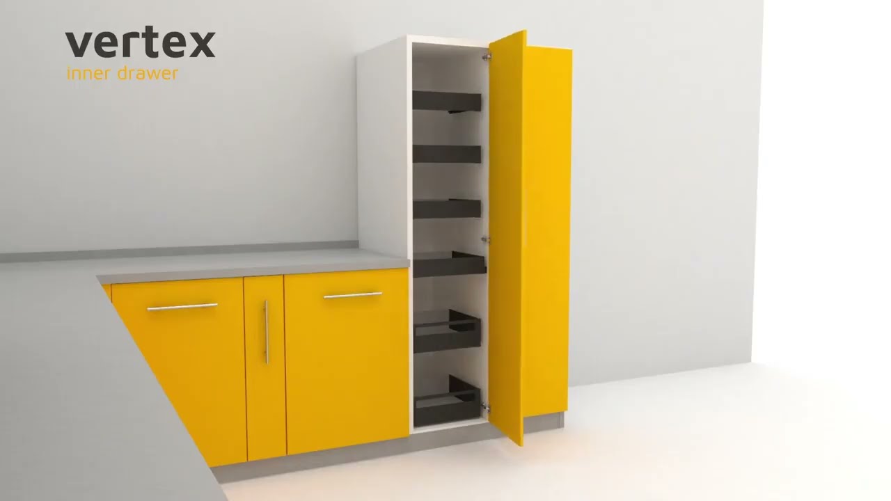 Comment installer un tiroir à l'anglaise dans un meuble avec charnières ? - Modèle Vextex, EMUCA
