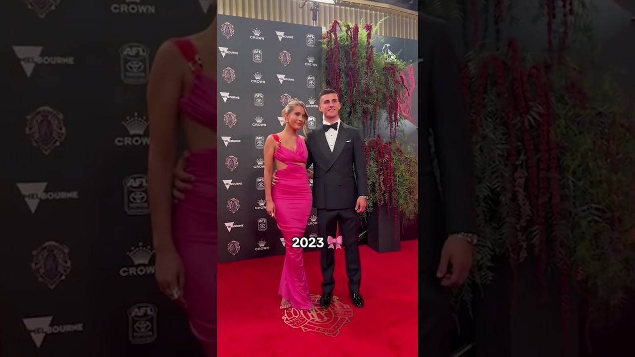 Nick Daicos and partner Arlette Amor at the Brownlow Medal through the years 🤩