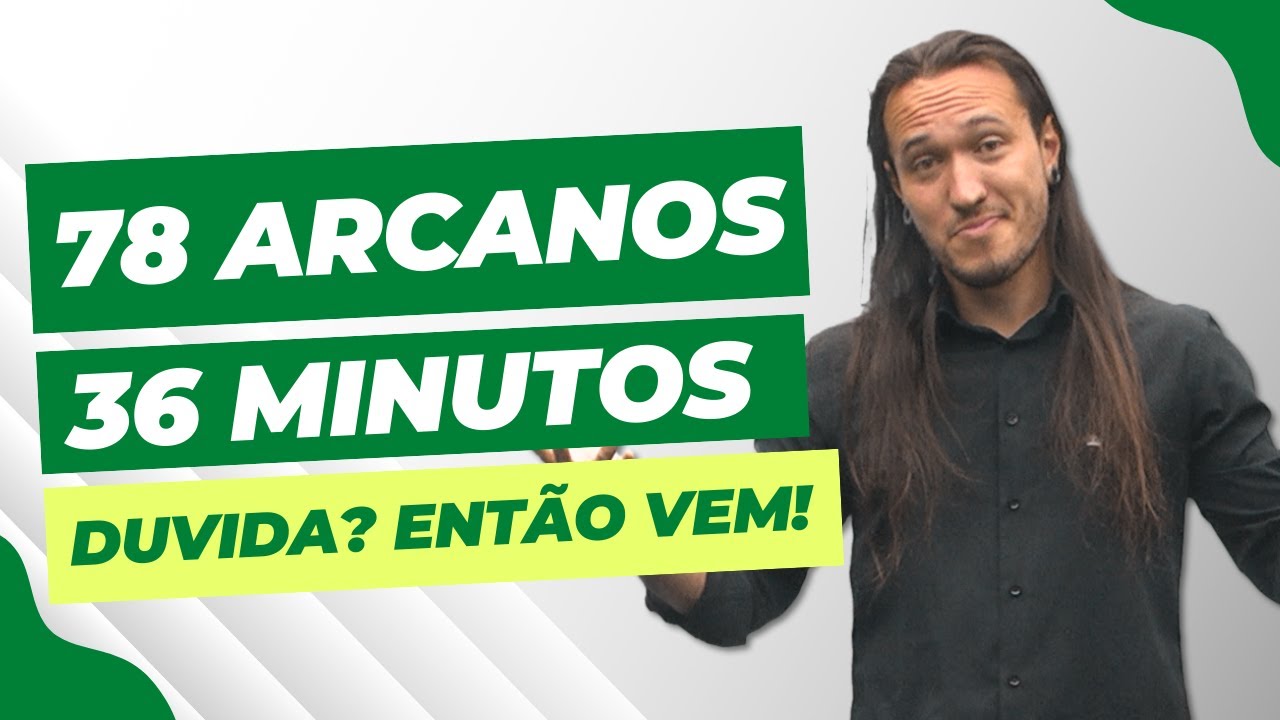 TODOS os Arcanos do Tarot em 36 minutos | Curso gratuito de Tarot | Arcanos Maiores e menores