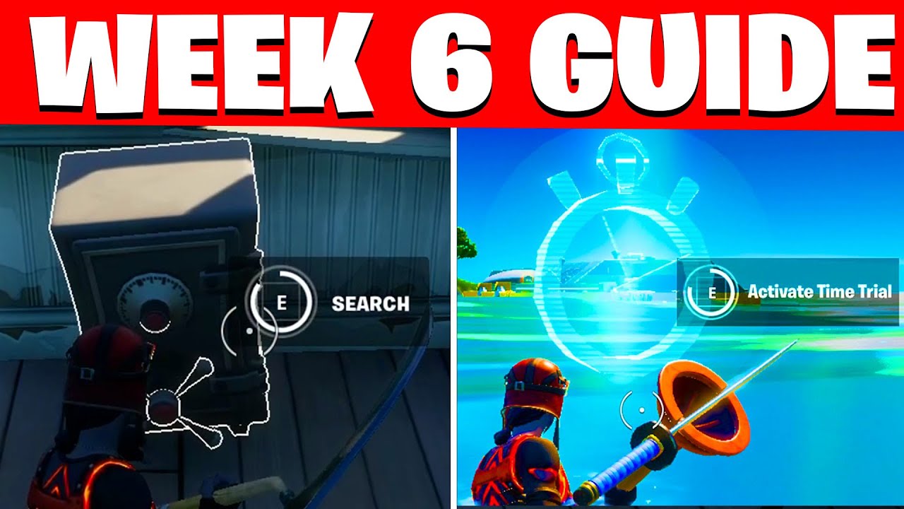 ALL WEEK 6 CHALLENGES FORTNITE SEASON 6 ( WEEK 6 CHALLENGES / EPIC QUESTS )