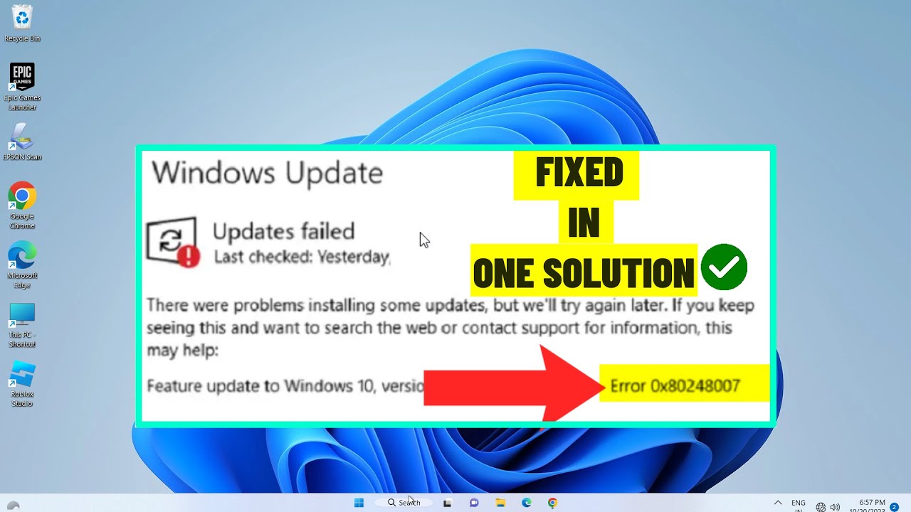 (ИСПРАВЛЕНО) Код ошибки Центра обновления Windows: 0x80248007 | два решения | Windows 10/11