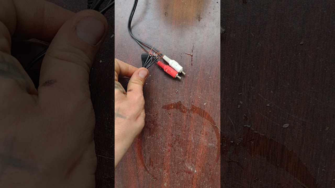 DIY RCA to AUX cable