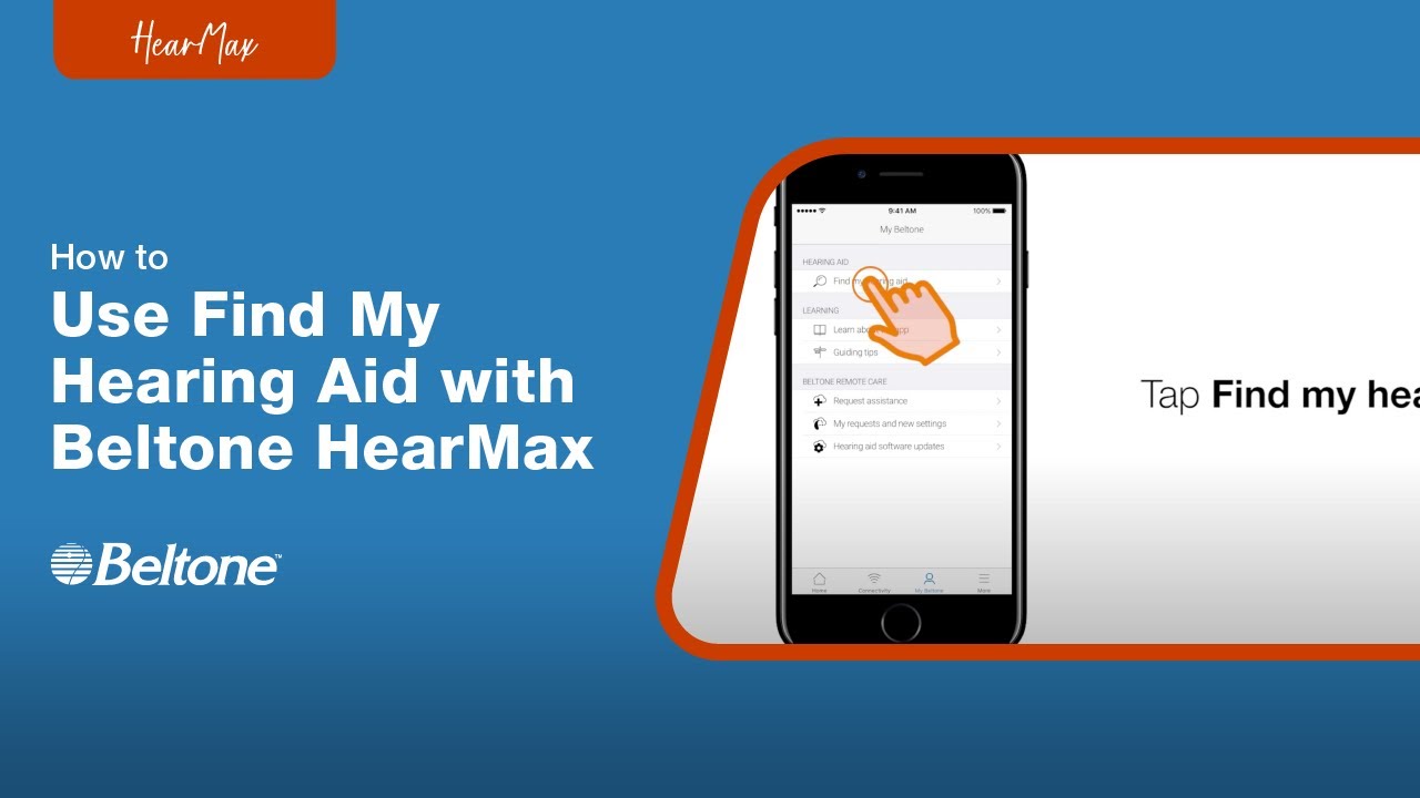 How to Use Find My Hearing Aid in the HearMax App | Beltone