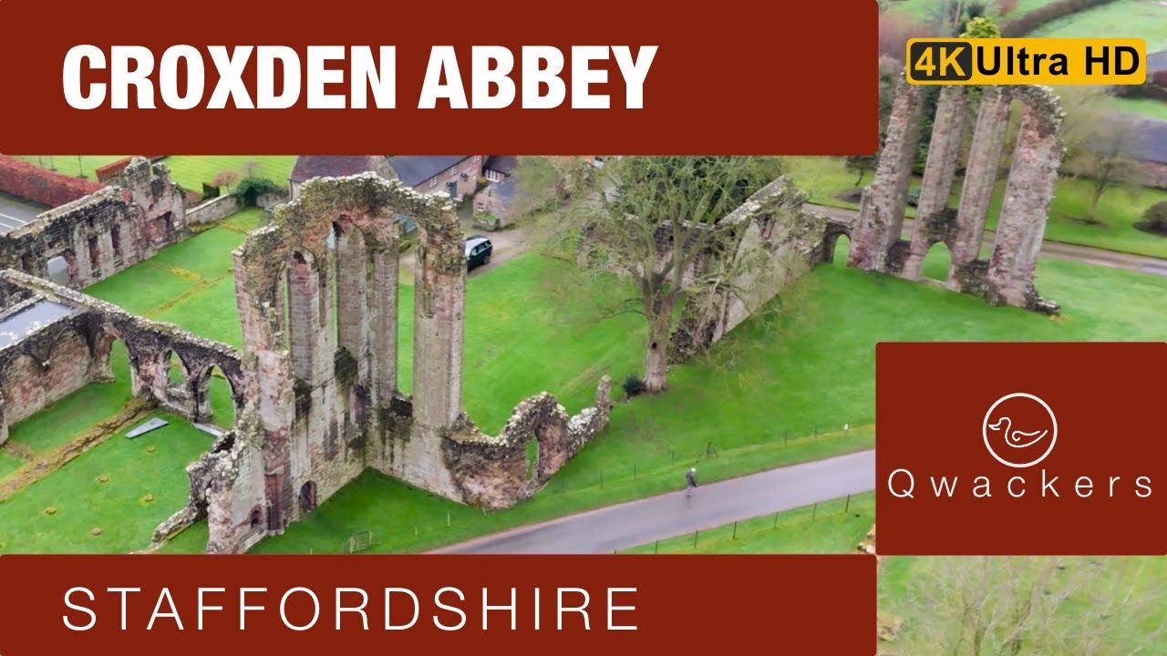 Croxden Abbey Unveiled: Breathtaking Drone Footage of Historic Ruins