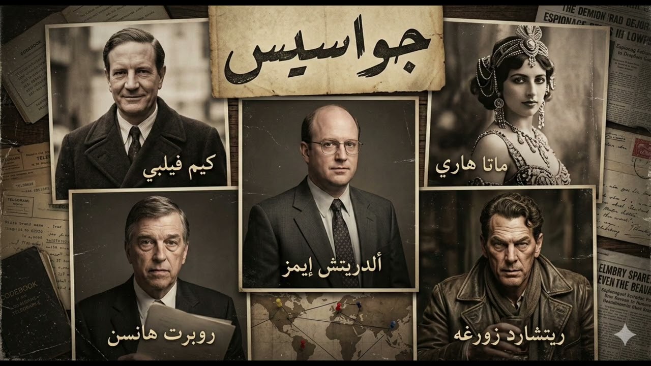 خمسة جواسيس أرعبوا المخابرات العالمية… قصص لا تُصدق !