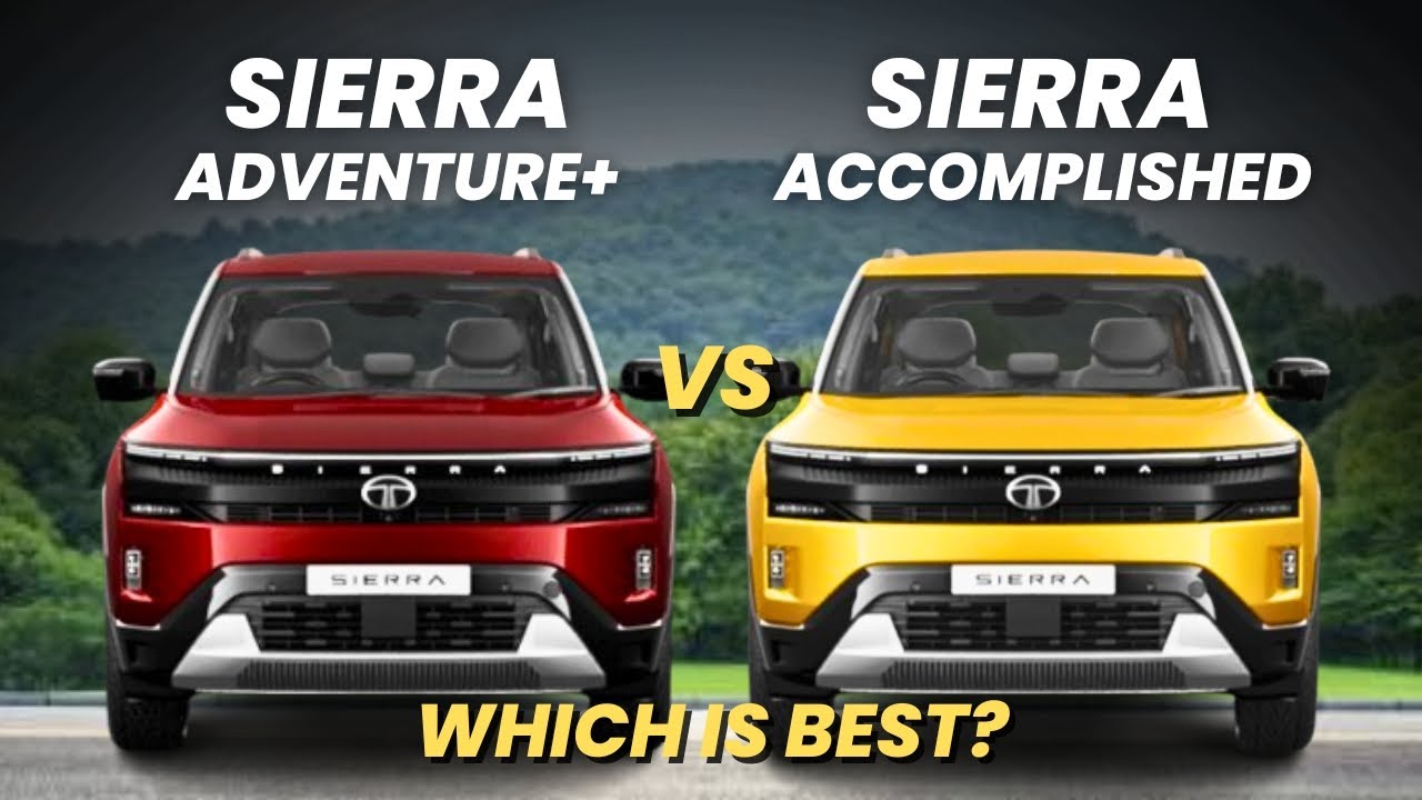 Tata Sierra Adventure Plus vs Tata Sierra Accomplished | Which is Best? | sierra adventure plus