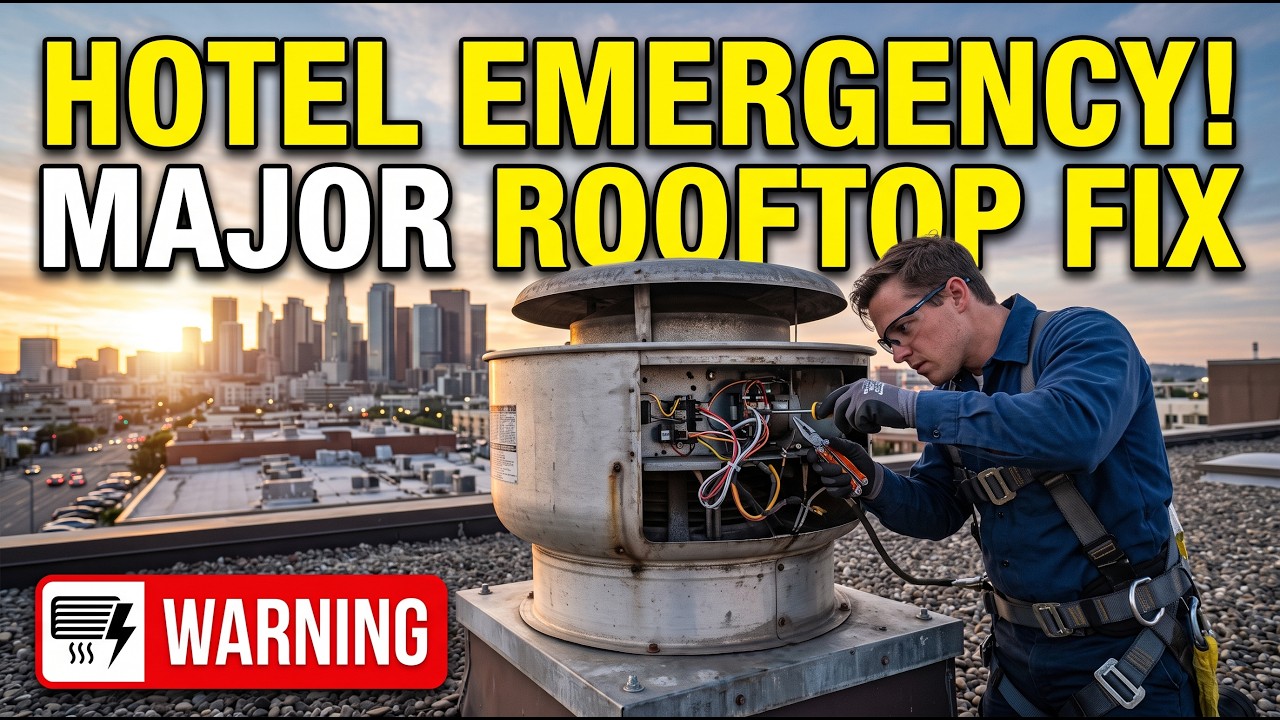 Fixing the Stinky Hotel Air: Rooftop Exhaust Fan Repair