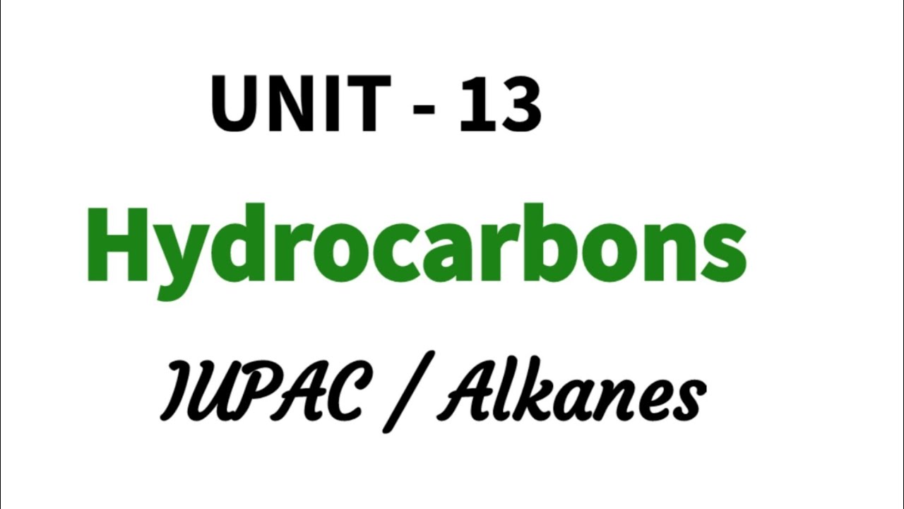 IUPAC name for some branched alkanes | Hydrocarbons | Unit - 13 | Class 11 chemistry | in Tamil