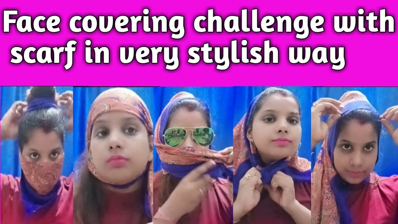 Face Cover Idea With Scarf // How to Tie a scarf  // Face cover in just 2 minutes