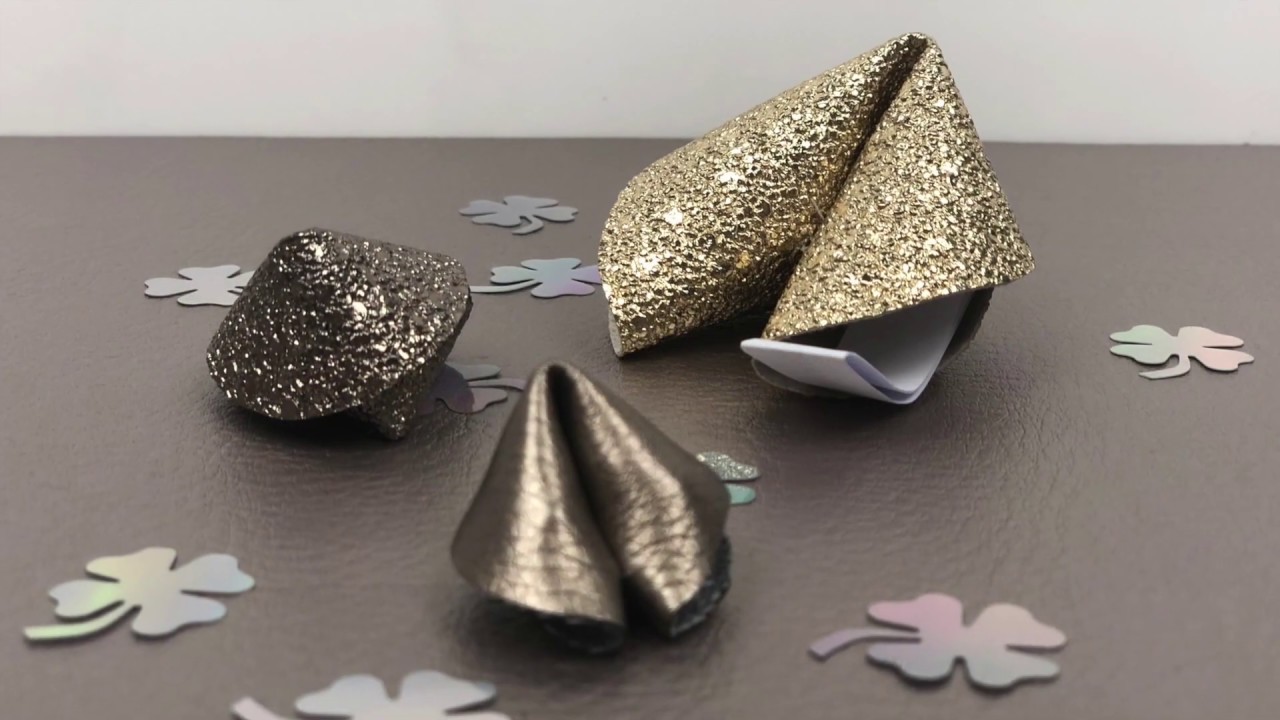 DIY Glückskekse Nähen Silvester Neujahr Deko