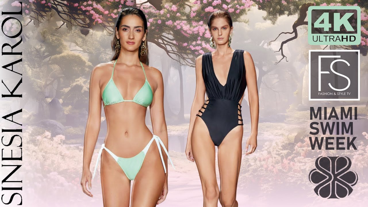 SINESIA KAROL BIKINI FASHION SHOW 4K Priscilla Ricart MIAMI SWIM WEEK Brazilian Models بكيني