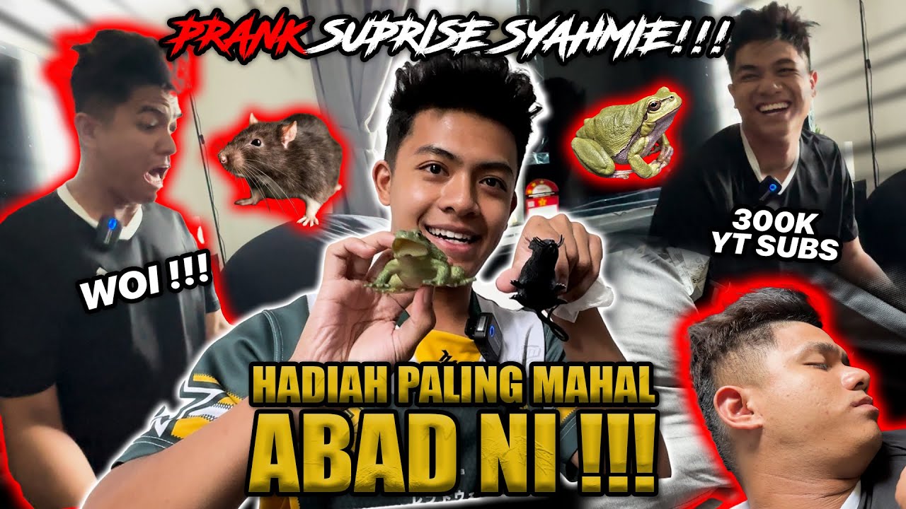 PRANK TIKUS KATAK SEMPENA SUPRISE SYAHMIE!!! RIUH SATU RUMAH SEMUA MENJERITTT?!