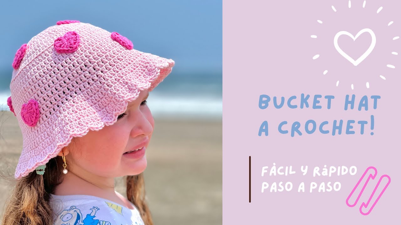 Bucket hat a crochet, sombrero a ganchillo, paso a paso