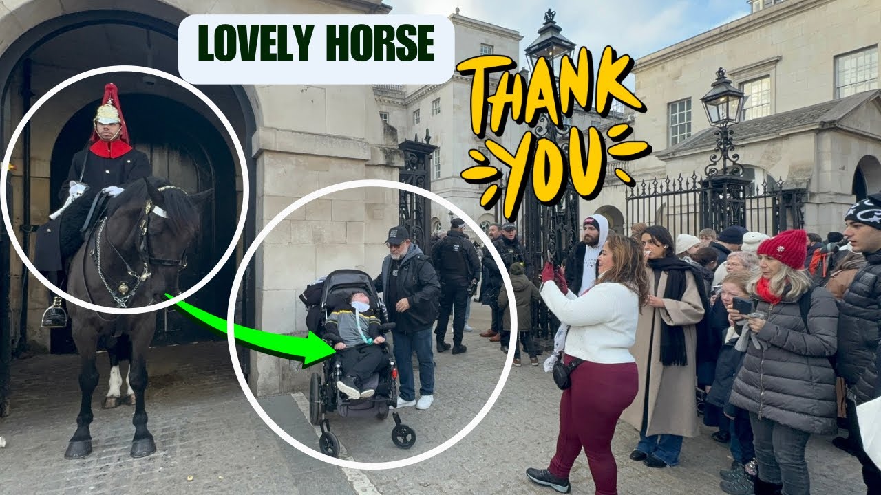 🙏HEARTWARMING Moment SPECIAL NEEDS Family Member and One SPECIAL KINGS GUARD💂‍♀️