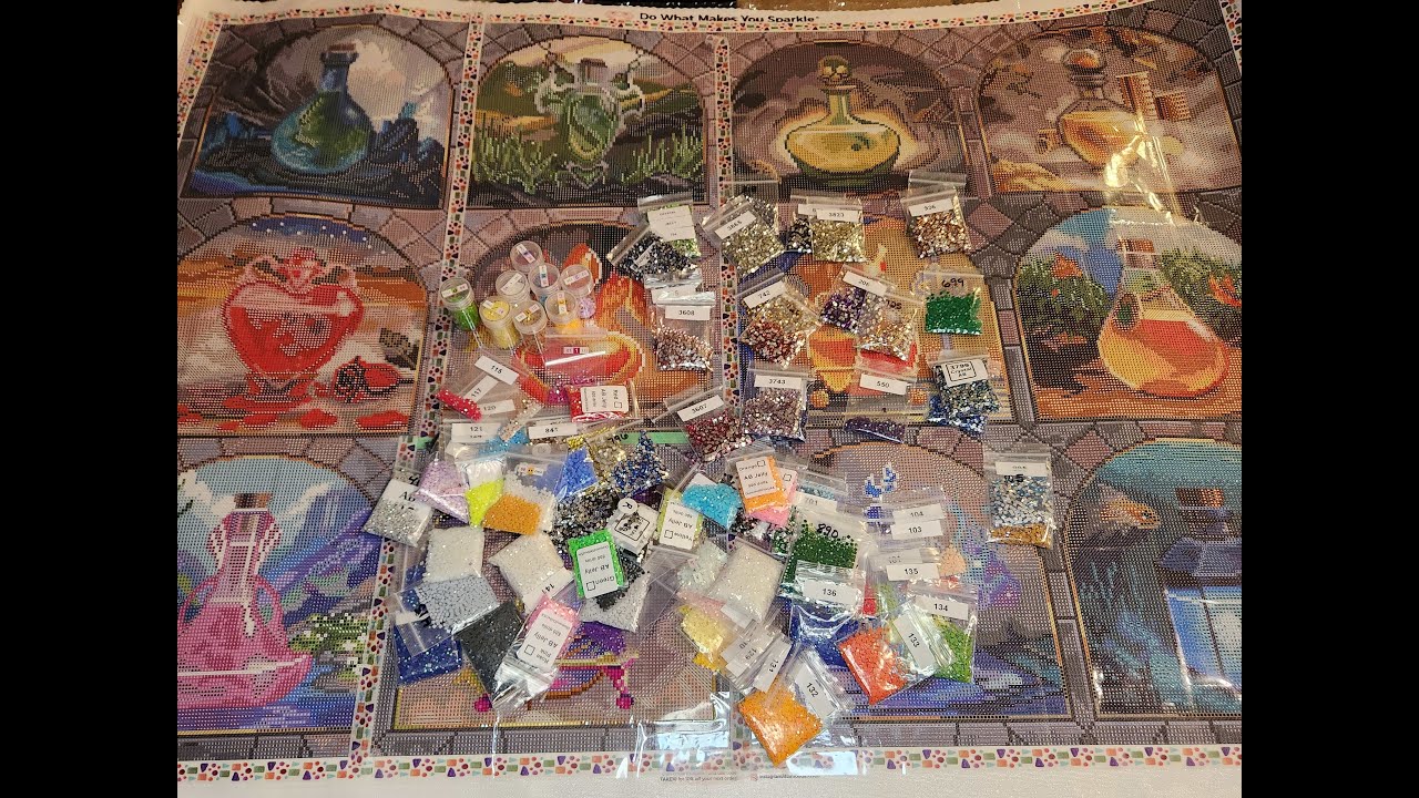 Diamond Painting Custom Enhancement How-To Part 3 with Magical Potions from DAC