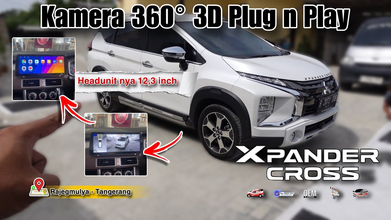 Mitsubishi Xpander Cross 2020 | Headunit 12inch & Kamera 360° Plug n Play | 📍Rajegmulya - Tngr