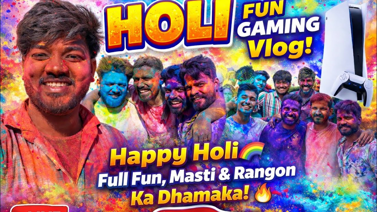 Holi 2026 Live 🔴 | Friends Ke Sath Rang, Masti & Gaming Fun 😍 | Star Pardeep Sharma Vlogs