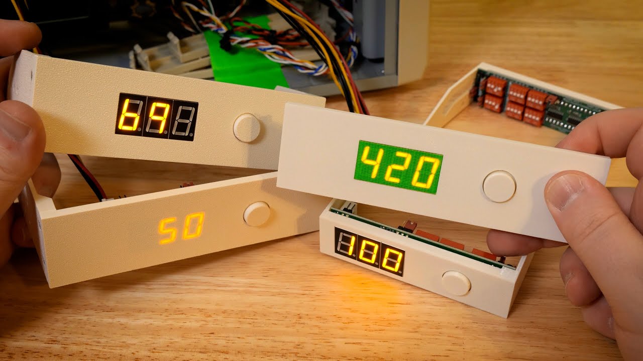 Brand New Drive Bay Turbo Button Displays for Retro PCs: Triple McDigit
